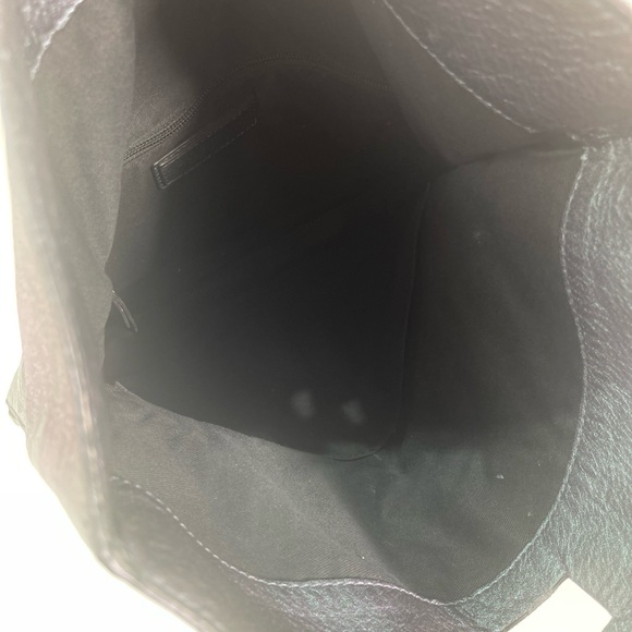 ORCIANI ITALY CROSSBODY TOTE BAG LEATHER SHIMMERING METALLIC BAG Y2K PURPLE - Picture 7 of 10